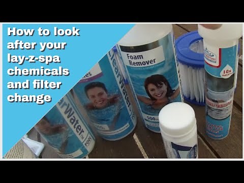 HOW TO LAY-Z-SPA Chemicals and filter change