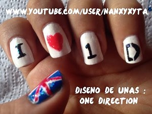 DISEÑO DE UÑAS: ONE DIRECTION/ONE DIRECTION NAILS