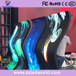 [Hot Item] High Quality Soft Module Flexible Arbitrary Shape Curved P4 LED Display Module