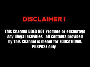 Warning disclaimer video. Non copy