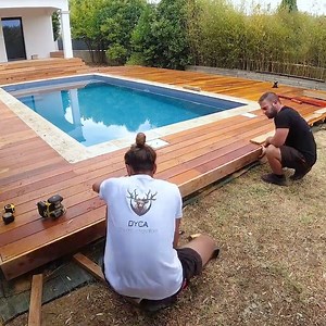 34K views · 132 reactions | How to build a wooden pool deck | Science, Tech and Universe | Facebook