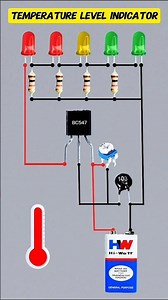 Temperature Level Indicator Circuit | Simple DIY Temperature Sensor Project | #diy #guess #jaidmeel