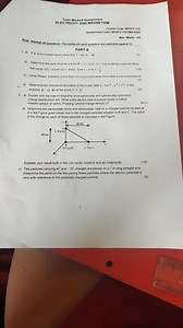 Tutor Marked Assignment ELECTRICITY AND MAGNETISM Course Code: ... | Filo