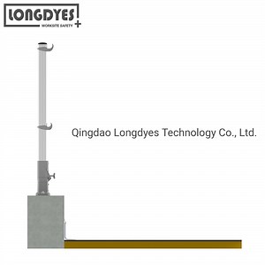 [Hot Item] Fall Protection Rooftop Foldable Upright Parapet Clamp Guardrail System