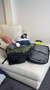 Packing the essentials and a bit more… #asmr #backpack #travel | Rebecca Whitaker | Facebook