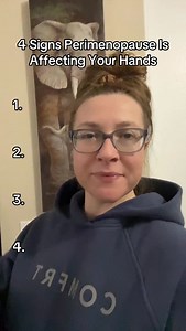 1K reactions · 107 shares | Estrogen plays a major role in inflammation, tendon health, and lubrication. When it fluctuates, hands often show symptoms first. Especially in high-achieving women under chronic stress. Supporting hydration, minerals, protein, and pacing reduces flare ups. For personalized support, book a virtual session with me. #ThePauseAffect #NotYourMamasMenopause #JointPainRelief #HormoneHealth #PerimenopauseAwareness | JWaugh Wellness | Facebook