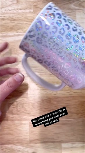 There are a lot of great ways to use up vinyl scraps and one of my favorite is using it as a mug wrap! What’s great is you could always layer a name over it or other image to add some more interest to your design! #leopardvinyl #fullmugwrap #coffeemug #coffeecup #fullcupwrap #cupwrap #cups #cupdesigns #cricut #cricutdesignspace #cricutmade #vinylscraps #vinylscraphacks #cricuthacks #cricuttips #moneysavingideas #craftsaving #crafts #crafty #crafter | Corinne Blackstone