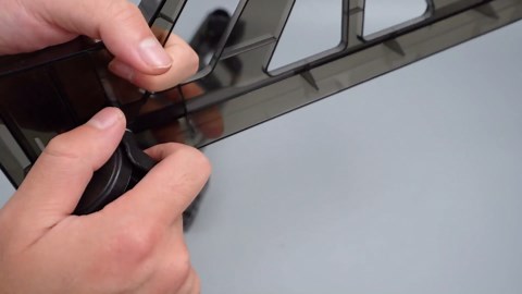 Computer Tower Stand, Adjustable CPU Stand Mobile Cart Holder, Transparent Computer Host Bracket with Rolling Locking Caster Wheels, Adjustable CPU Rolling Stand Fits Most PC Under Desk