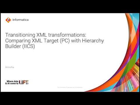 Transitioning XML Transformations: Comparing XML Target (PC) and Hierarchy Builder (IICS)