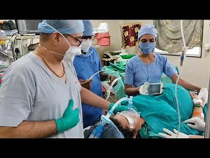 TASCOPE intubation LSCS, low platelet, large tongue