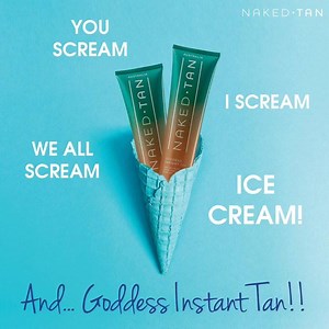 Have you tried our Instant Tan?! It provides an immediate tan and shimmer, make-up artists love using this product as a finishing touch on their clients arms + chest ✨ This is a must have product for the warmer months ☀️🥂 | NAKED TAN