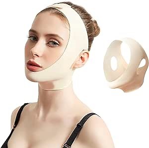 Cpap Chin Strap for Snoring, Anti Snoring Chin Strap Compression Garment Men Women to Keep Mouth Closed, 3D Chin Lipo Compression Garment Neck Slimmer Double Chin Reducer (XXL)