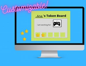 Token Board Template, Custom Token Board, ABA Token Board, Token Board and Tokens, Positive Reinforcement, Reward System, Autism - Etsy