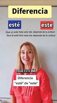 Distinguish the verb "esté" from the determiner or pronoun "este". #spelling #morphology #PAU #sp...
