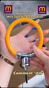 12K views · 20 reactions | “Secure your ride with confidence! Our durable wire lock keeps your automobile safe, providing ultimate protection wherever you go.” #WireLock #VehicleSecurity #SafeRide #AutoProtection #AntiTheft #SecureYourCar #AutomobileEssentials #SafetyFirst #StrongAndDurable #TravelWithPeace | ProductRealm | Facebook