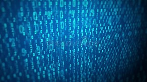 Focused Computer Screen with Binary Code Loop Stock Video - Video of distorted, economy: 132547727
