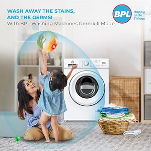 Introducing the GermKill Mode, which ensures your clothes are not only fresh and clean but also safe. Get your GermKree Mode Washing Machine today!​ #BPL #BPLIndia #HappyLittleThings #WashingMachine #GermKillMode | BPL India
