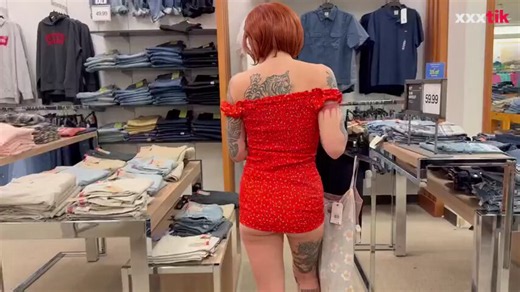 Mom helps out son in the mall dressing room# #Big Ass, Dick, Tits,Cum,Cumshot,Family,POV,Public,Step-