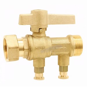 [Hot Item] Customized Forged Brass Pollution Control Check Valve with Two Drains China Factory