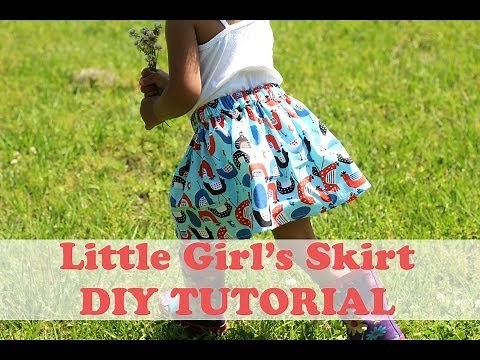 How to Make a Simple Girl's Skirt- Beginner Sewing