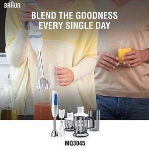 Elevate your daily dishes with a swirl and a blend. Your daily kitchen symphony starts here! #BraunPk #MQ3045 #HandBlender #Blender | Braun Household Pakistan