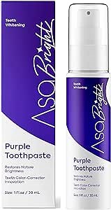 Amazon.com: Purple Toothpaste for Teeth Whitening, Teeth Whitener, Teeth Whitening, Purple Teeth Whitening, Color Corrector for Teeth Whitening, Gentle on Teeth Enamel and Gums, Restores Brighter Smiles : Health & Household