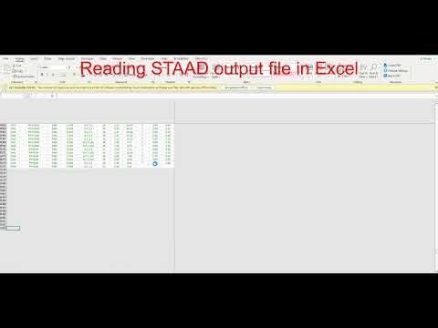 VBA with STAAD Pro Output File