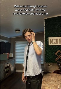 When My Fem GF Dresses Masc and Lowkey Out-Mascs Me