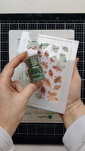 12K views · 151 reactions | When embossing with your stencil, we recommend going directly to paper with your watermark ink pad (or any ink made for heat embossing). We love how Galina adds the shadows to each leaf with a marker - you can do the same by slightly offsetting the stencil to ink blend over the heat embossed images! . . . #WaffleFlowerCrafts #cardmaking #cardmakingideas #handmadecards #heatembossing #cardmakingideas #FallLeavesBackgroundWF | Waffle Flower Crafts | Facebook