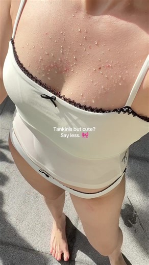 Not to brag, but this tankini? 🫶🏻🤫 Ft: Delilah Tankini #alignswim #tankini #swimwear #sustainable #fyp #summerstyle #beachwearfashion