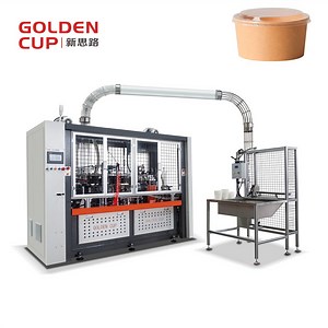 [Hot Item] Golden Cup Wooden Case Automatic Disposable Plate Making Ultrasonic Paper Bowl Machine