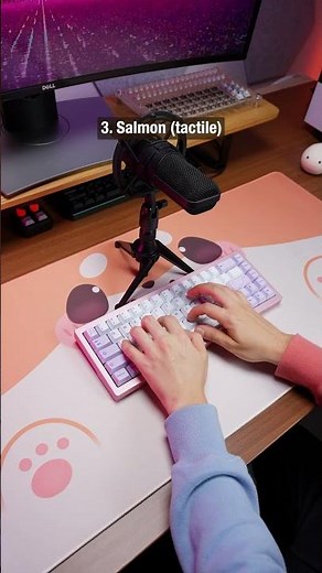 Comparing 5 keyboard switches! 👀 #mechanicalkeyboards