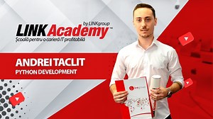 De la începător complet la Python Developer certificat! 😎 Cu școlarizare practică și lucrul la proiecte reale, cerul este limită! 🚀✨ Școlarizându-vă la LINK Academy veți trece de la începător complet la expert IT precum cursantul nostru mulțumit, Andrei Taclit: „LINK Academy este alegere ideală pentru oricine! Am început de la 0, nu am avut niciun fel de pregătire, iar acum dețin certificatul pentru Python”. 💪 🎓💰 Asigurați-vă un job foarte bine plătit! Alăturați-vă noii generații de cursanț