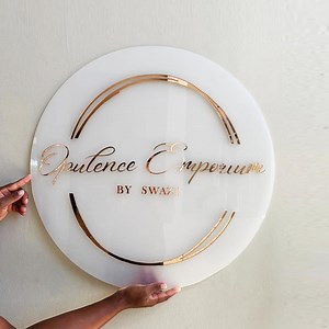 Custom Round Business Logo Sign, Office Acrylic Logo Sign, Custom 3D Acrylic Business Sign,acrylic Business Signage, 3D Acrylic Signage - Etsy