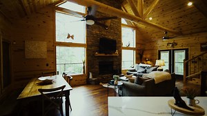 Get out of your normal routine & hit the road to one of our luxury cabins in Hochatown. Visit BeaversBendAdventures.com The property featured is our 3-story cabin with a pool table, arcade, shuffleboard, hot tub, & corn hole, named Coyote Ridge. Video by Lycan Films | Beavers Bend Adventures | Facebook