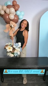 15K views · 206 reactions | We can bearly wait baby shower! These teddy bear centerpieces are so adorable! #babyshower #teddybear #balloons #florals | The Sweet Space | Facebook