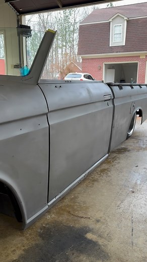 6.1K views · 550 reactions | Back in the home garage. Time to get with it. #thehotrodshop #datsun #minitruck #minitruckin #airride #bagged #layin #metal #metalfab #fabrication #airbags #rockers | The Hot Rod Shop | Facebook