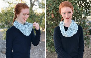 Easy Crochet Cowl Pattern Made from CHAINS - Wintergreen Cowl