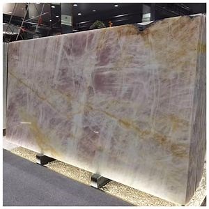 [Hot Item] Translucent Exotic Rosa Pink Cristallo Quartzite for Wall and Countertops
