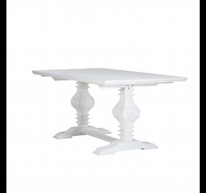 Powell Sophia Distressed White Dining Table