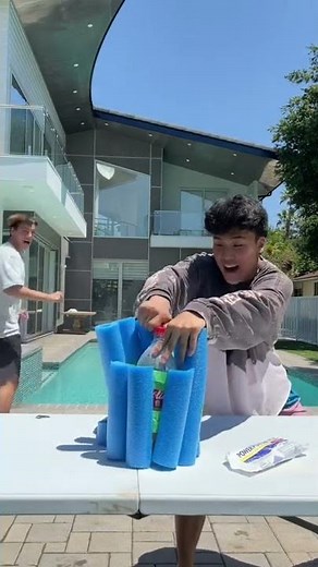 Coke Explosion With Pool Noodles!