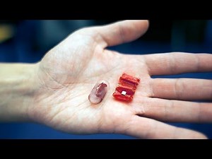 Ingestible origami robot unfolds, operates in simulated stomach