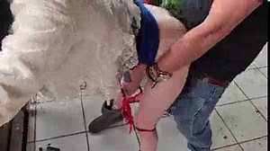 Cuckold My friend sharing his wife for a quick outdoor fuck