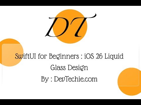 SwiftUI for Beginners : iOS 26 Liquid Glass Design : CourseModel