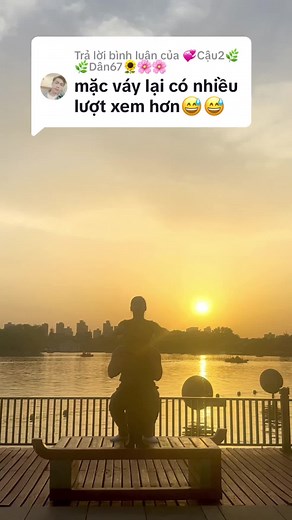 Sunset Yoga Pose by the Serene Lake