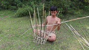 Primitive basket weaving techniques