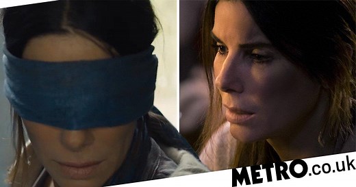 Why do the characters in Bird Box wear blindfolds?