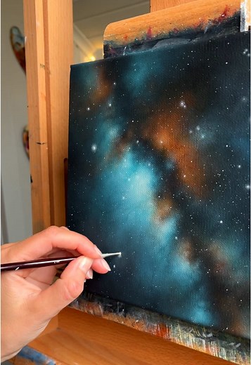 Milky Way Acrylic Artwork Tutorial