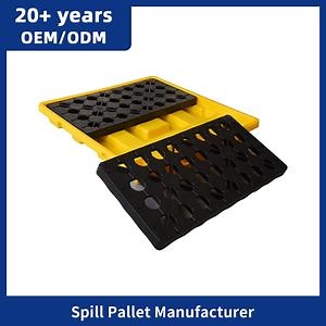 [Hot Item] Oil Drum Spill Pallet Tray for Oil Chemicals Anti Leakage Safety Storage Spill Pallets