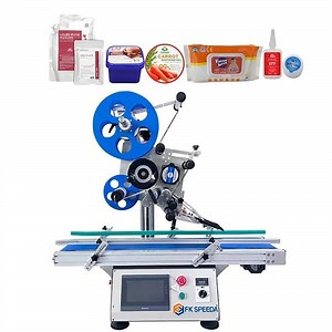 [Hot Item] Square Corner Desktop Label Applicator Tabletop Small Bag Labeling Machine for Clamshell Plastic Box
